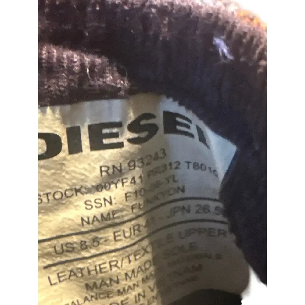 Diesel men’s multicolor suede Trainers size 8 US
